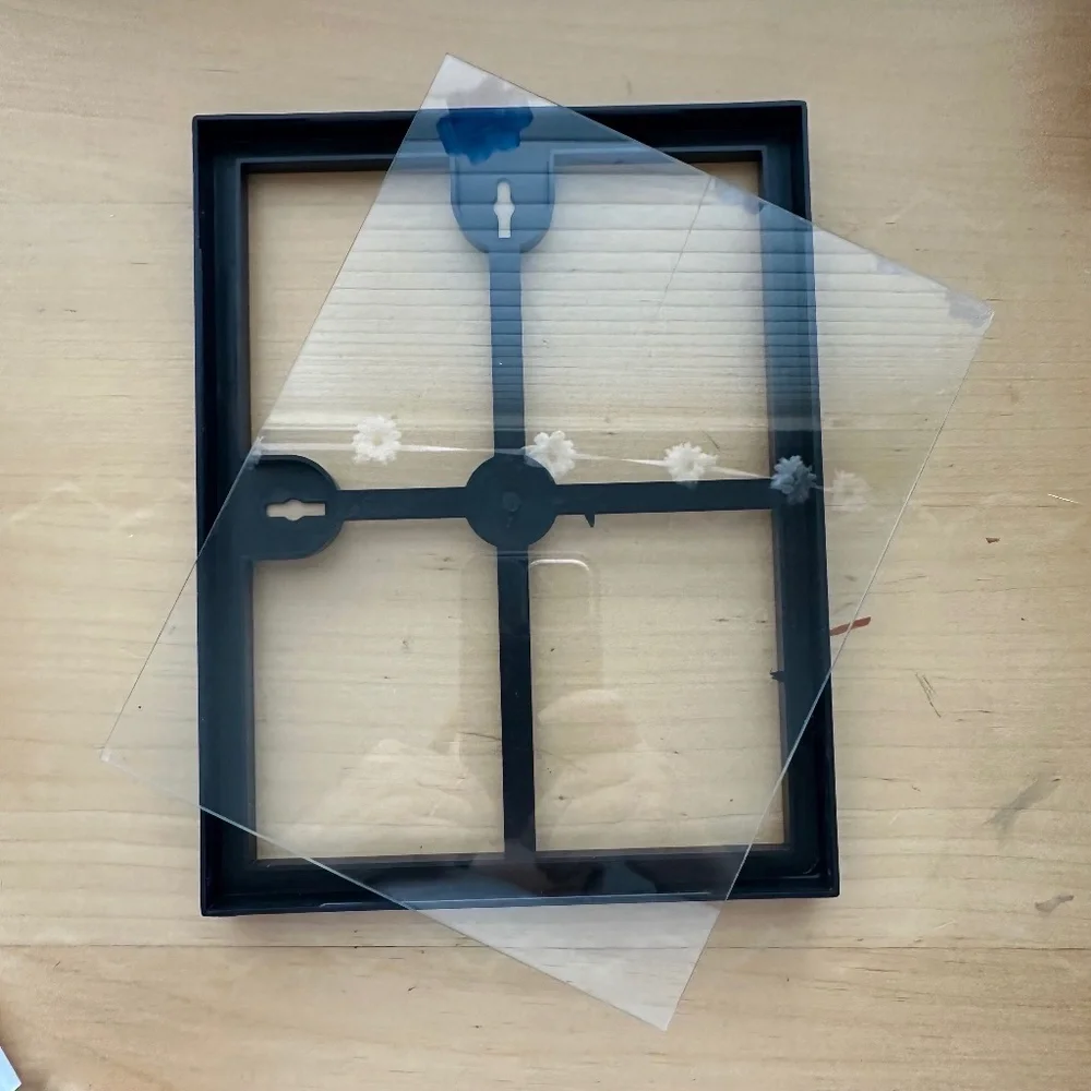 Decorative Black Plastic/Clear Glass Decorative Wall Picture Gift Decor Frame